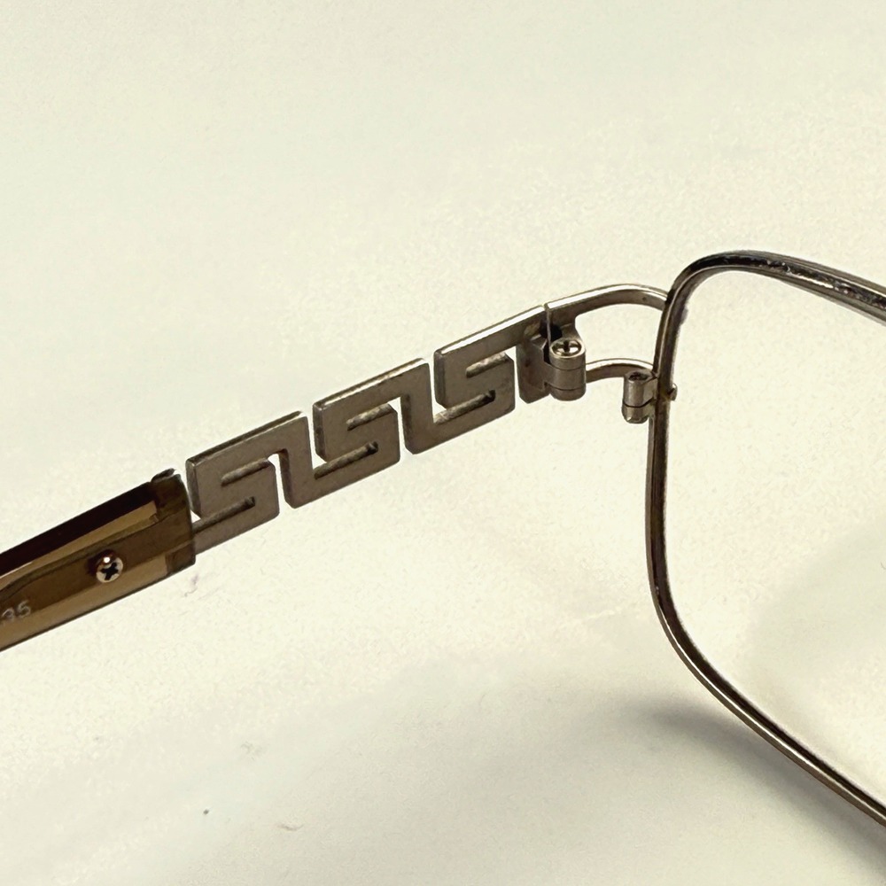 VERSACE MOD 1229-B 1052 Eyeglasses Frame Only 53-16-135 Italy Gold Crystals - Picture 11 of 14